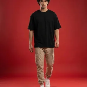 plain black oversized t-shirt