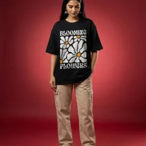 Floral Graphic Oversized Shirt