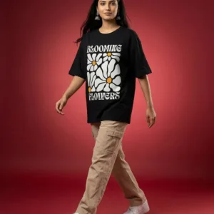 Floral Graphic Oversized Shirt