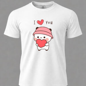 I Love You Couple T-Shirt Set | Cute Bear Matching Tees for Men & Women
